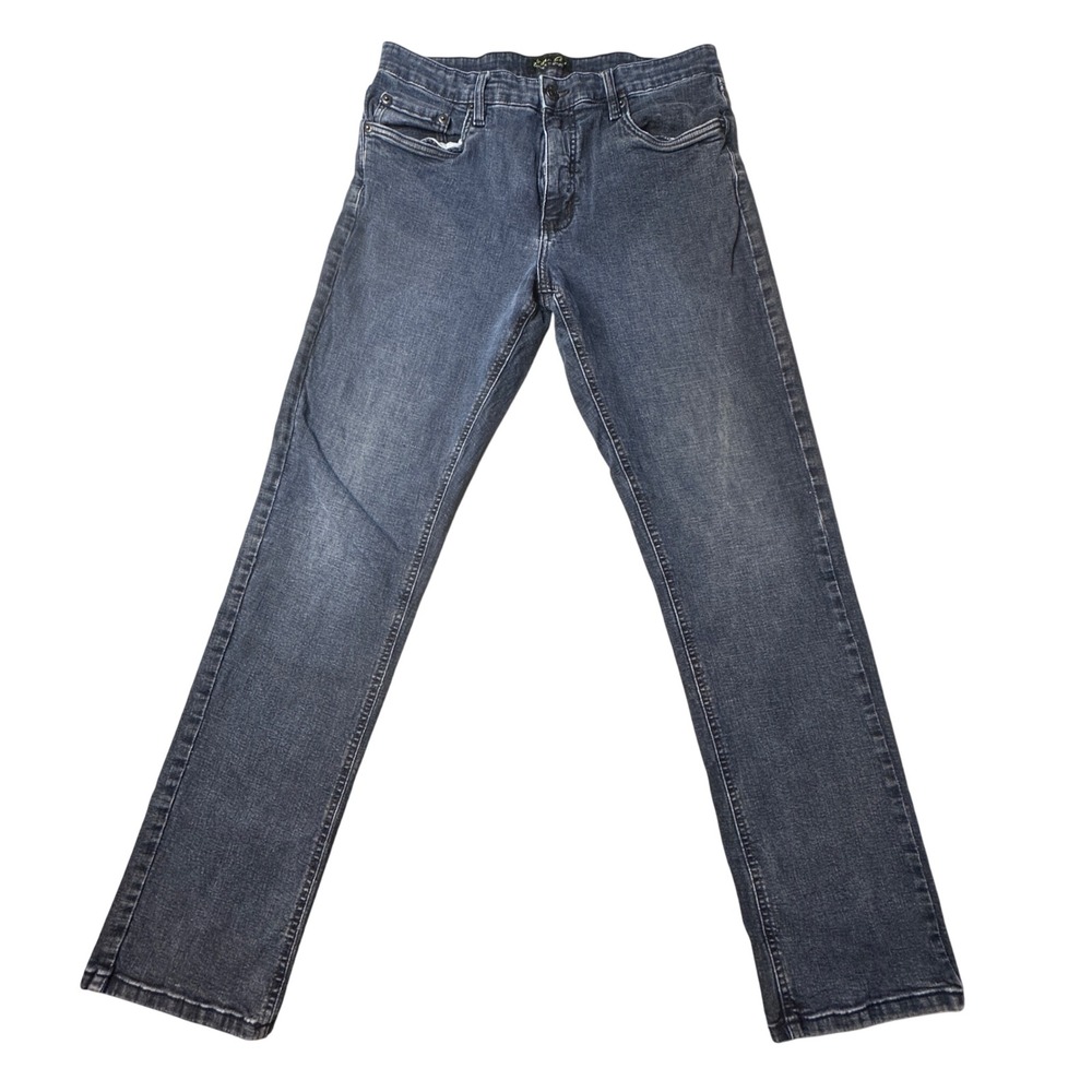 Urban Star Jeans Mens 34x34 (32x32) Blue Straight Leg Premium Stretch 02518231US